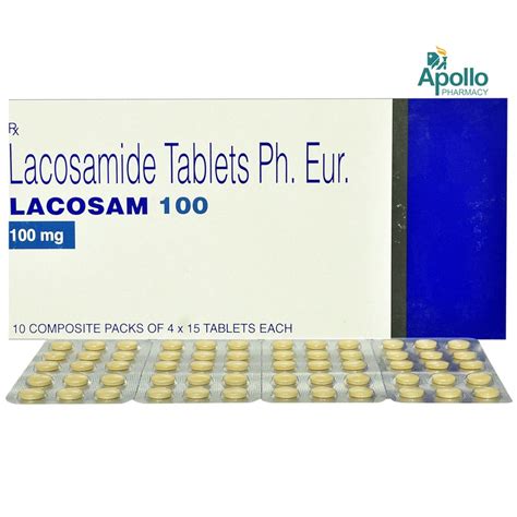 Lacosam 100 Tablet 15's Price, Uses, Side Effects, Composition - Apollo ...