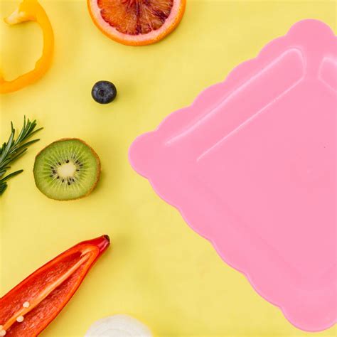 Square Plastic Dinner Plate Snacks / Breakfast, Restaurant Serving Tra ...