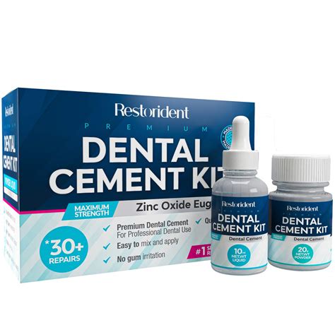 Restorident Dental Cement - Zinc Oxide Eugenol Powder & Liquid Adhesive ...