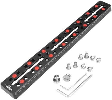 350mm / 13.8" Rail Bar Metal Dovetail Mounting Plate with M6 1/4" 3/8 ...