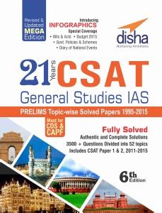 21 Years CSAT General Studies IAS Prelims Topic-wise Solved Papers ...