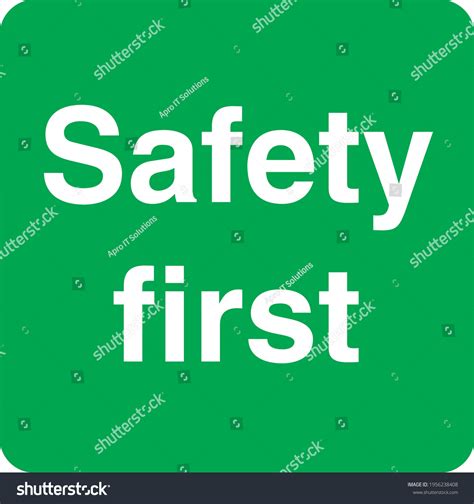 Safety First Sign 的图像结果
