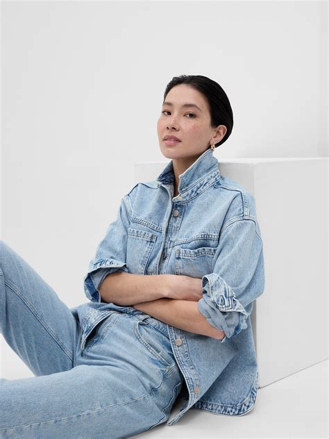 Denim Shirt Jacket with Washwell | Gap