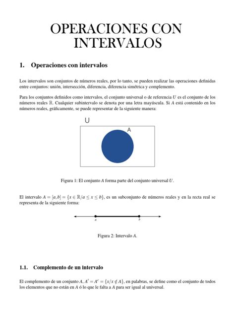 Image result for Operaciones Con Intervalos