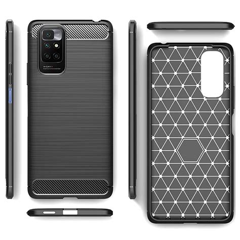 Casotec Carbon Fiber Shockproof Rugged Armor Case Cover with Metallic ...