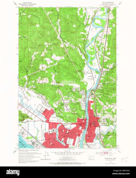 Kelso washington map hi-res stock photography and images - Alamy