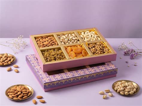 Royal Window 6 Part Dry Fruit Box – 450 g | Premium Window Partition P ...