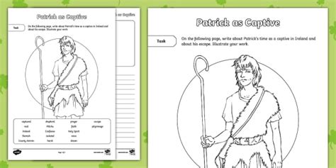Patrick as Captive Writing Activity Sheets