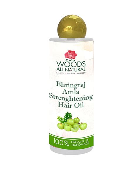 Bhringraj Amla Strenghtening Hair Oil (120 ml) – Woodsallnatural