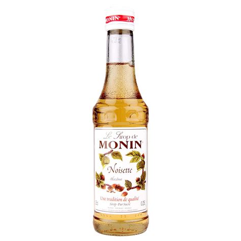 Monin Hazelnut Flavoured Syrup, Light Yellow, Small, 250 Ml, Syrup ...