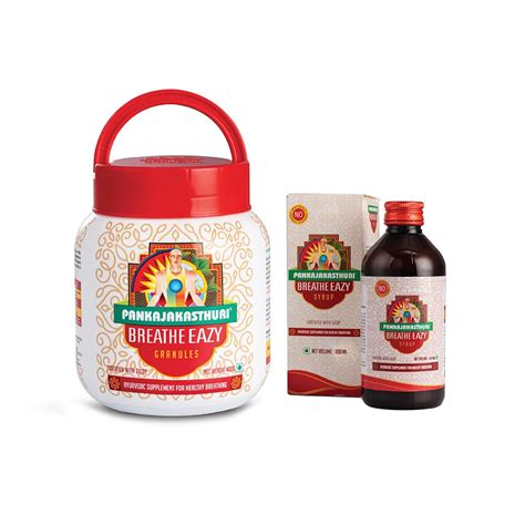 Buy Pankajakasthuri Breathe Easy 400gms + Breathe Easy Syrup 100ml ...