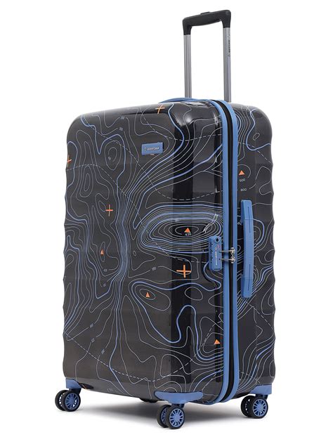 Topo Black Large Trolley Bag for Extended Travel