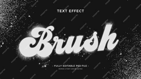Premium PSD | Brush text effect
