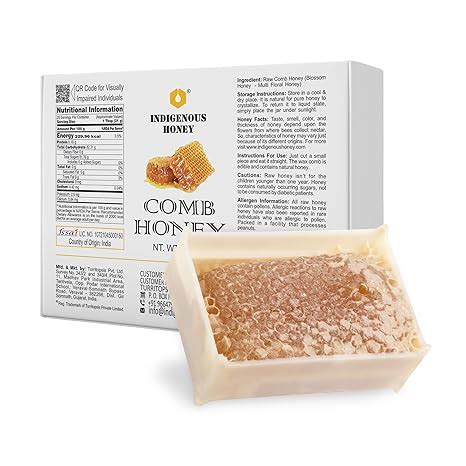 INDIGENOUS HONEY Raw Honey Comb Organic Pure Natural Unprocessed ...