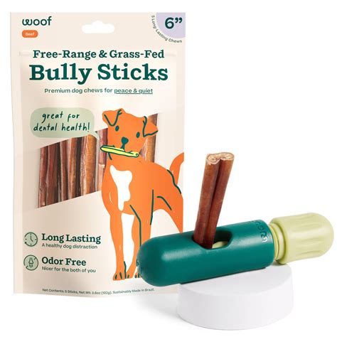 WOOF BullySafe andITSC Bully Sticks - Nutritious Chew Sticks for Dogs ...
