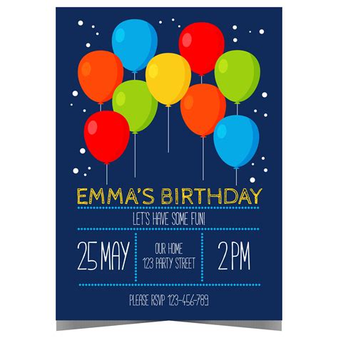 Birthday Invitation Card Design Retailers | www.pinnaxis.com