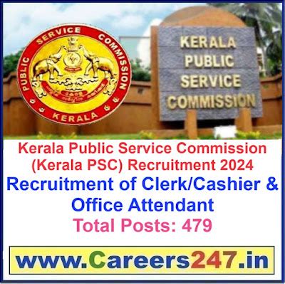 Kerala PSC Clerk/Cashier & Office Attendant Recruitment 2024 – Apply ...