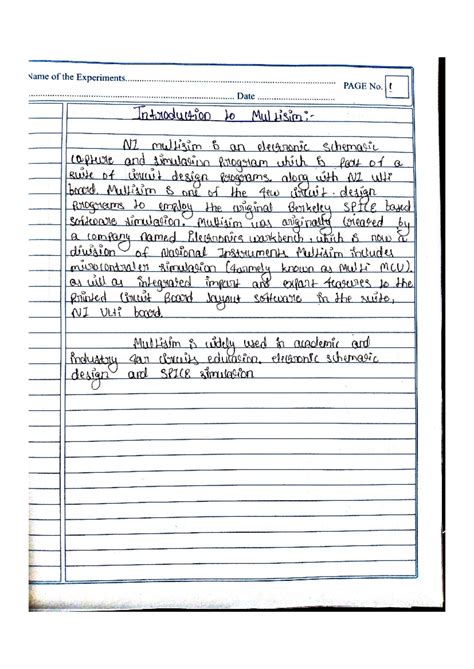 Ddco record - Name of the Experiments PAGE No. ! Date Introduction to ...