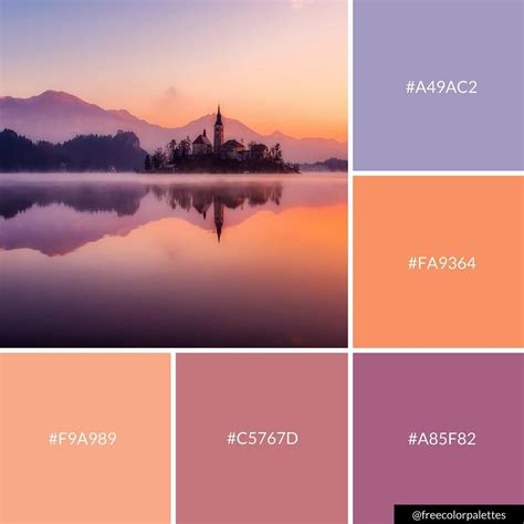 Soft Sunset | Sunrise | Orange and Purple |Color Palette Inspiration ...
