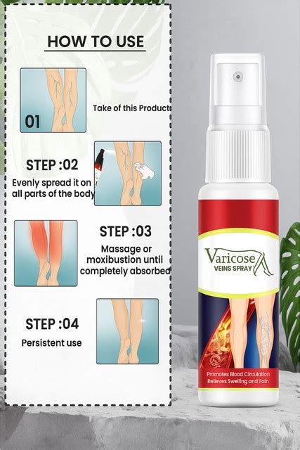 GOIEZ Varicose Veins Relief Spray For Full Body Veins Pain And Swelling ...