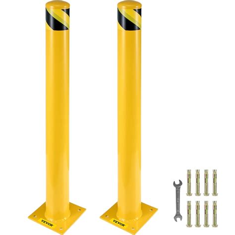 VEVOR 42 inch Safety Bollard 5.5-IN O.D 42-in Steel Bollard in the ...