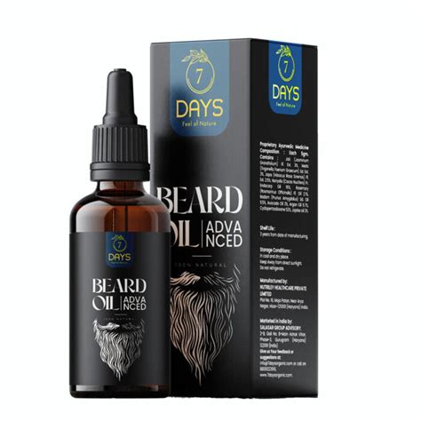 Natural Beard Growth Oil | Stimulating fast Beard Growth – 7 Days Organic