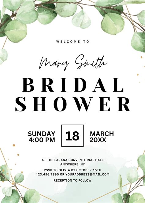 Free Bridal Shower Invitations: Printable & Easy! - Printables for Everyone