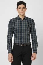 Buy Men Blue Regular Fit Full Sleeves Formal Shirt Online - 39945070 ...