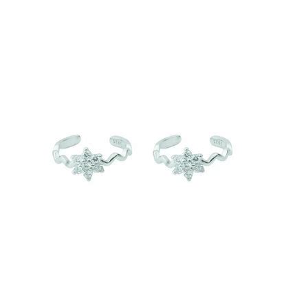 Radiant Bloom Adjustable 925 Silver Toe Ring – WHITEVELVET