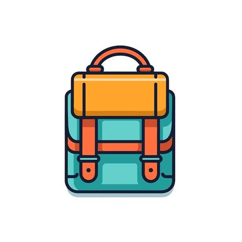 Mochila escolar colorida educação e estudo de volta às aulas estilo ...