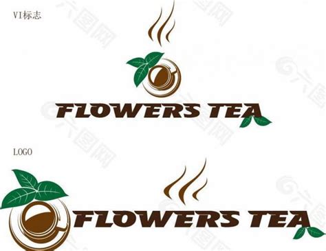 花茶企业logo矢量标志图片平面广告素材免费下载(图片编号:162153)-六图网