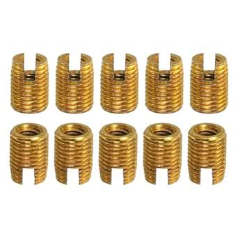 uxcell Self Tapping Threaded Inserts, 15pcs Inner M2.5-0.45 Outer M4 ...