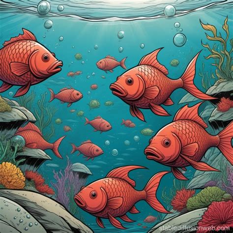 Fish Drowning: A Paradox | Stable Diffusion Online