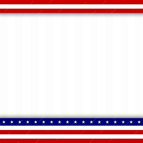 American Flag Page Border