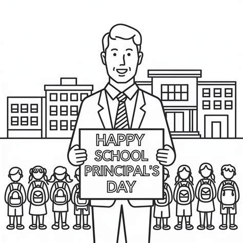 Free Printable School Principals' Day coloring page - Download, Print ...