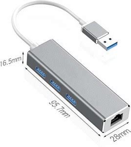 Etzin USB 3.0 Hub Ethernet Adapter 3-port USB Ethernet LAN(TD-772UG) 5 ...