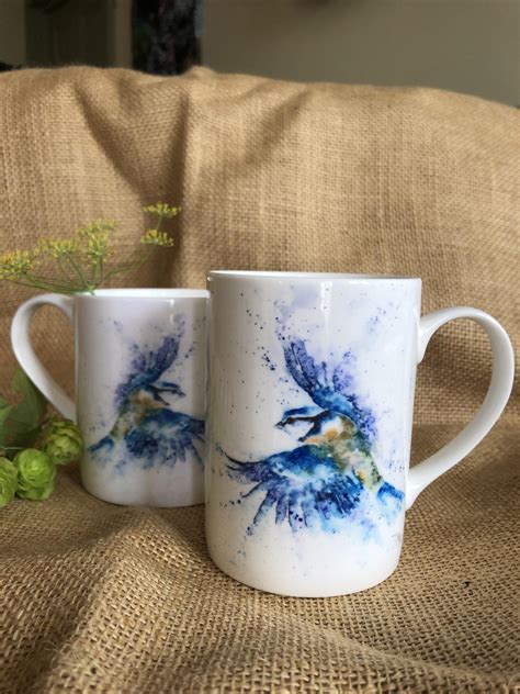 Bone China Watercolour Mugs | Gekko Art