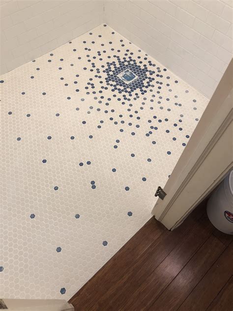 Blue Mosaic Tile For Shower Floor at Marisa Randolph blog