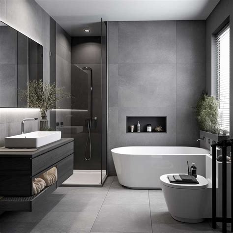 Minimalist Grey Bathroom Ideas for Small Modern Spaces