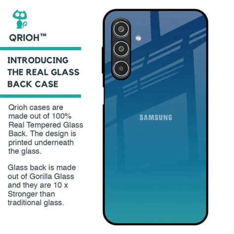 Celestial Blue Samsung Galaxy M35 5G Glass Back Cover - Flat 35% Off On ...