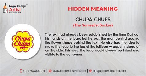 HIDDEN MEANING "CHUPA CHUPS" (The Surrealist Sucker) The text had ...