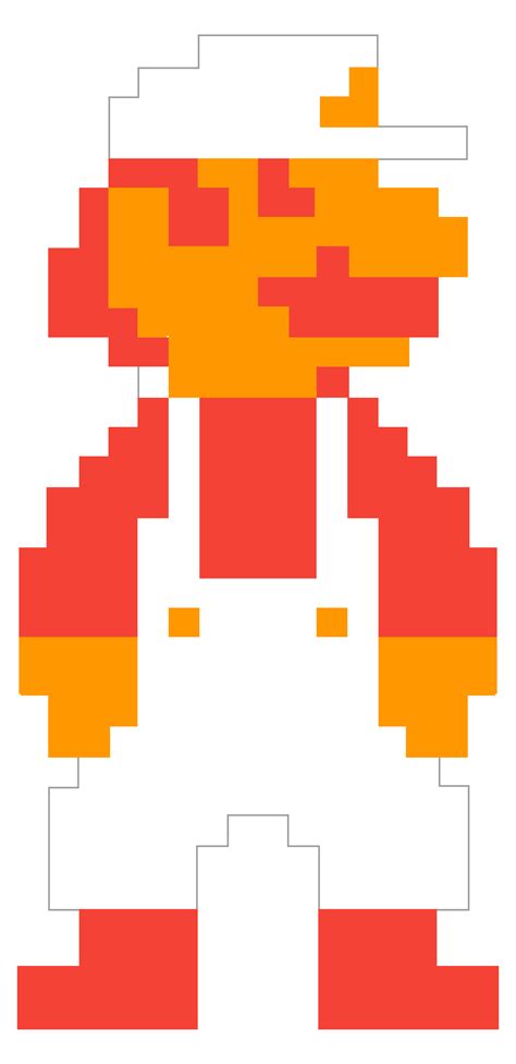 Fire Mario Sprite 8 Bit
