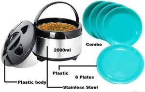 Arrier High Quality Simple Design Roti Box & Microwave Safe Unbreakable ...