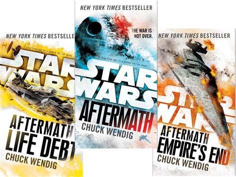 Star Wars Aftermath Trilogy 3 Books Collection Set By Chuck Wendig ...
