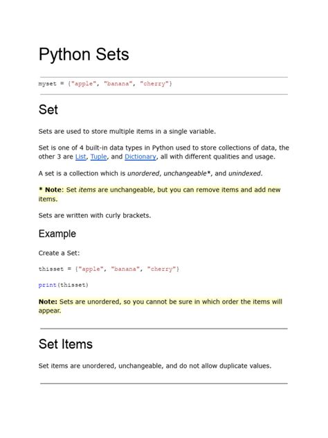 Image result for Set Data Type in Python
