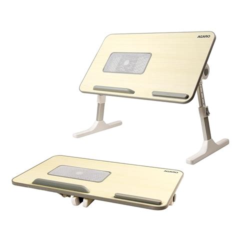 AGARO Laptop Table with 1800 RPM USB Cooling Fans, Height & Angle ...
