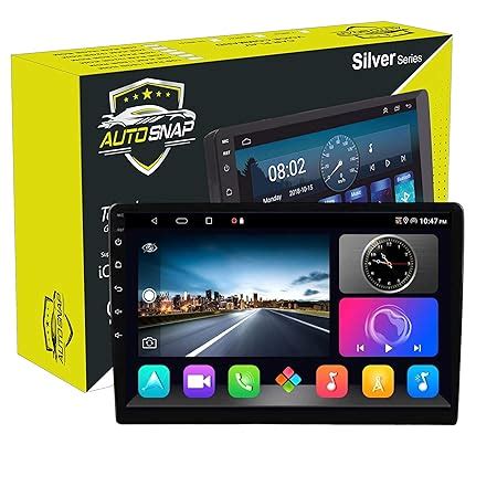 AUTO SNAP 9 Inch Car Stereo Touch Screen HD Double Din Stereo Player 12 ...