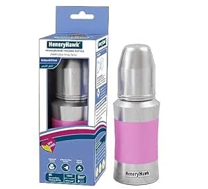 Buy HeneryHawk Nautural Flow Anti-Colic BPA Free Slim Neck Stainless ...
