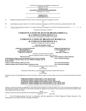 Fillable Online Unibanco uni o de bancos brasileiros sa & unibanco ...