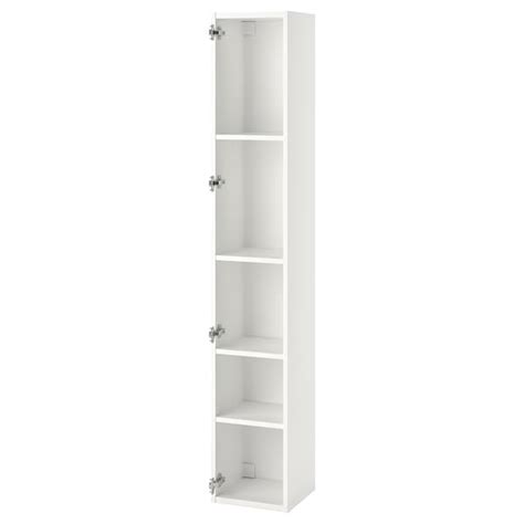 ENHET high cb w 4 shelves, white, 30x30x180 cm (113/4x113/4x707/8") - IKEA